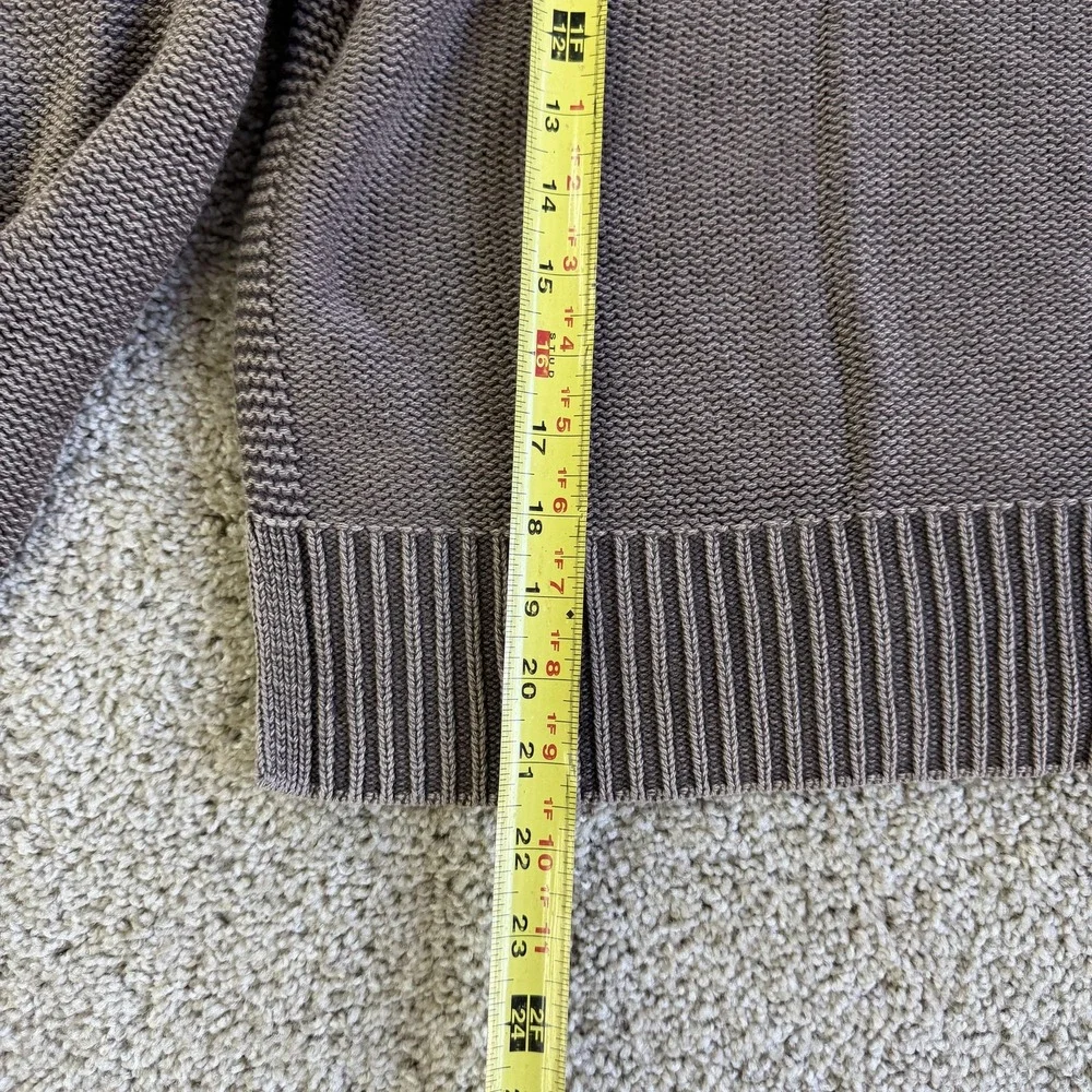American Eagle Outfitters Sweater Womens Small Brown V Neck Chunky-Knit Pullover